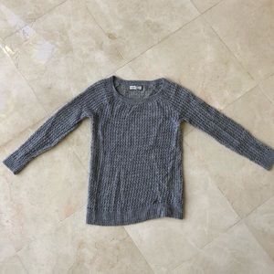 Grey knit sweater